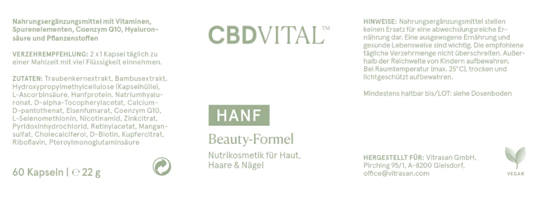 Hanf Beauty Kapseln