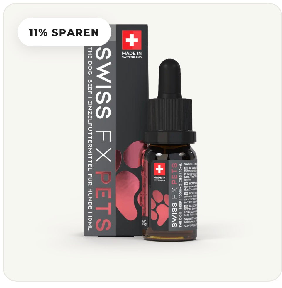 2x Swiss FX Öl Hund 10% Power-Duo Rind + Lachs