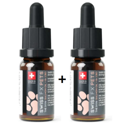 Swiss FX 2x CBD Öl 6% für Hunde im Sparpaket