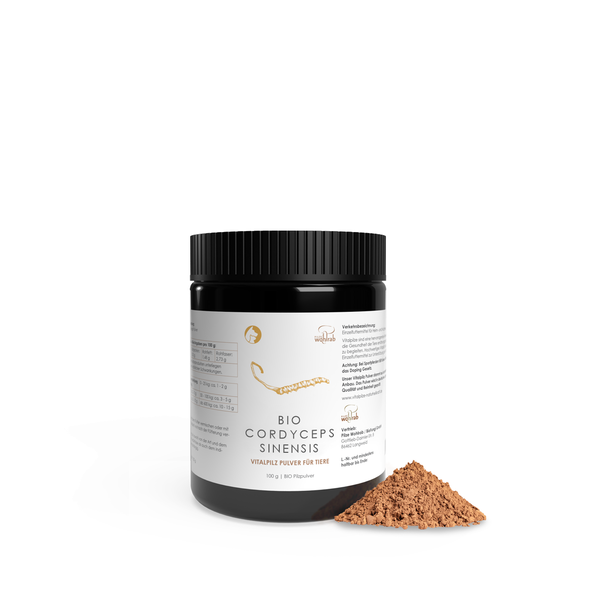 BIO Cordyceps sinensis Pulver für Tiere