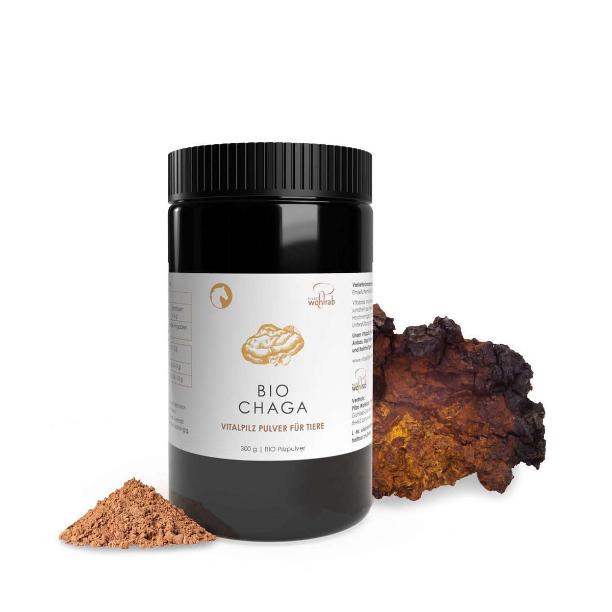 BIO Chaga Pulver für Tiere