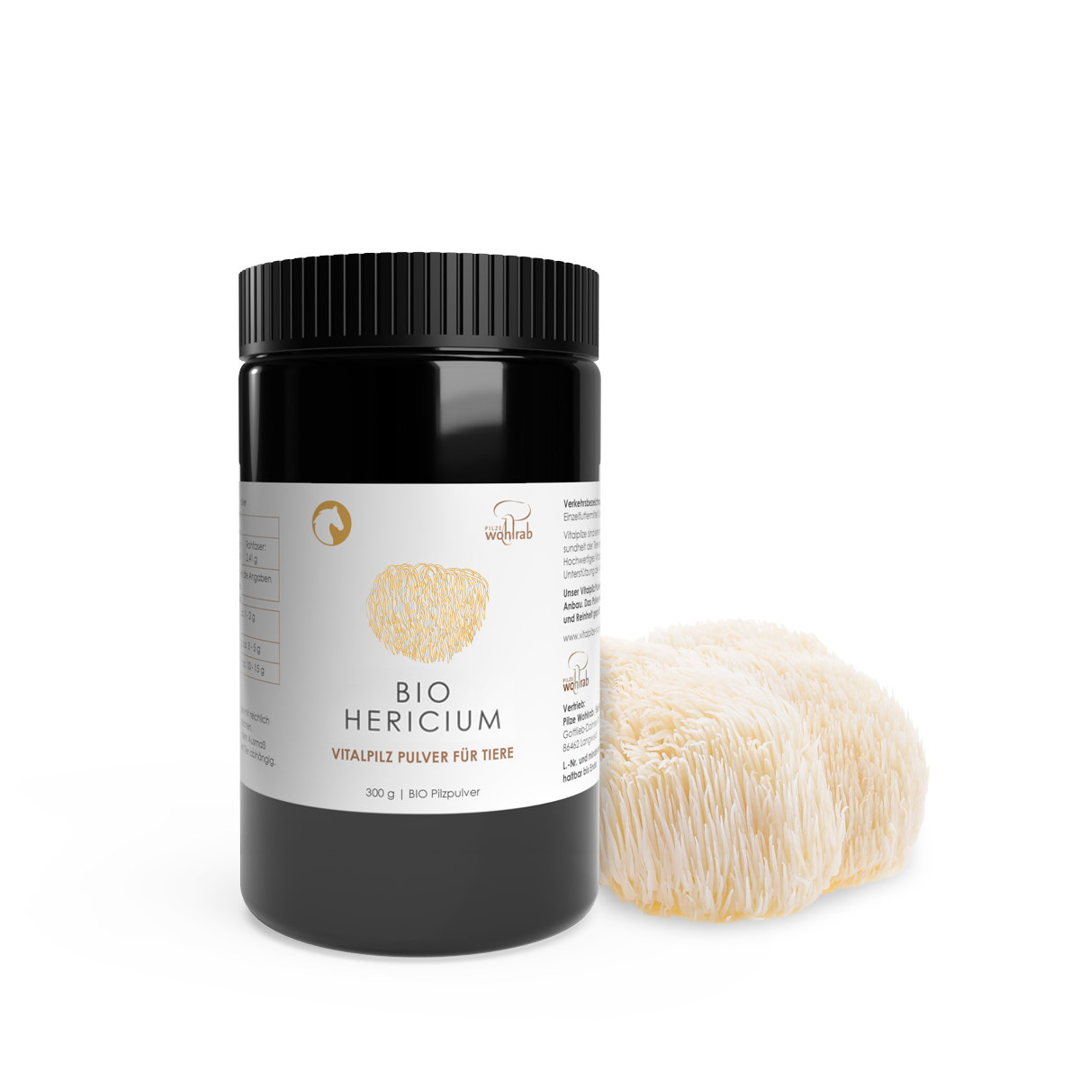 BIO Hericium Pulver für Tiere