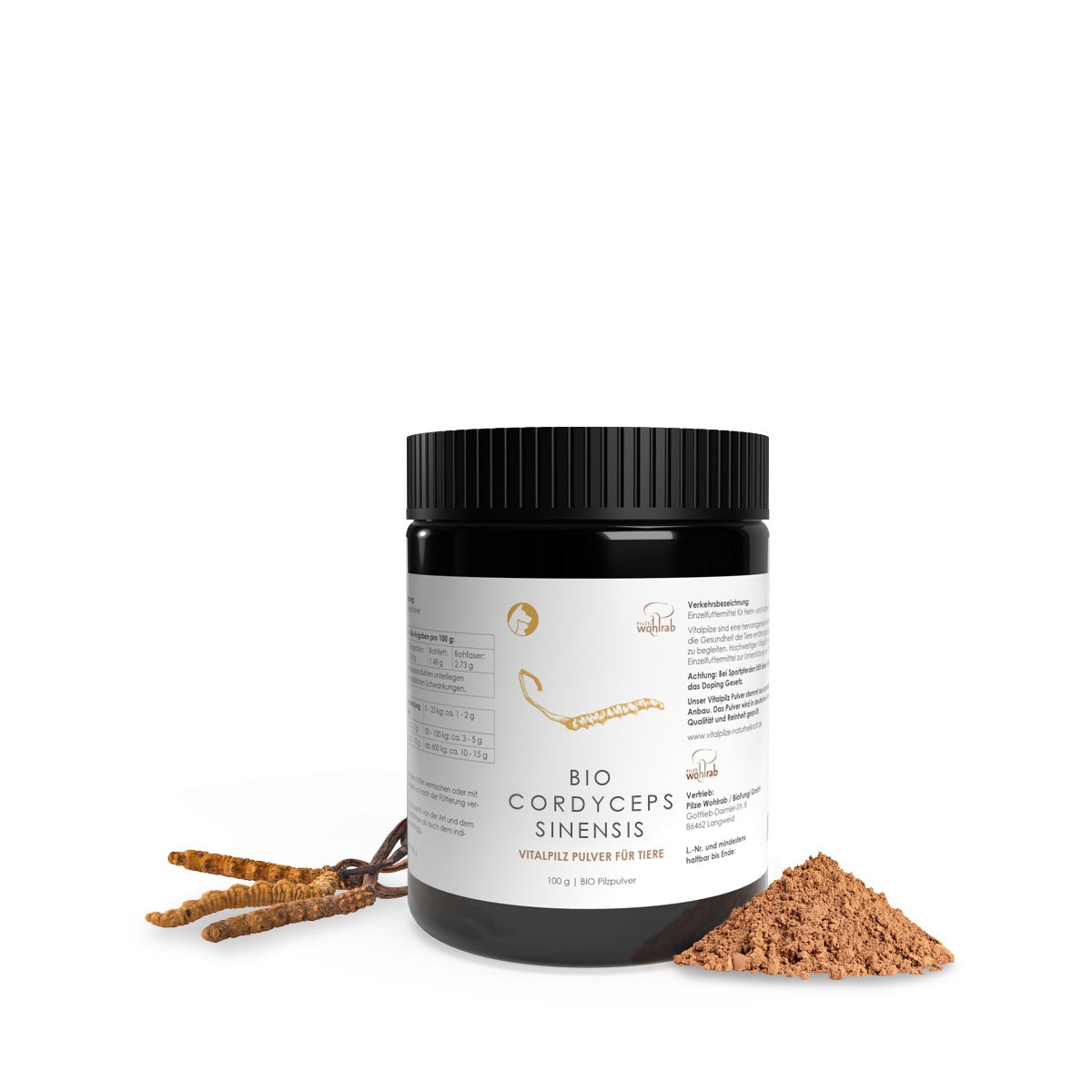 BIO Cordyceps sinensis Pulver für Tiere