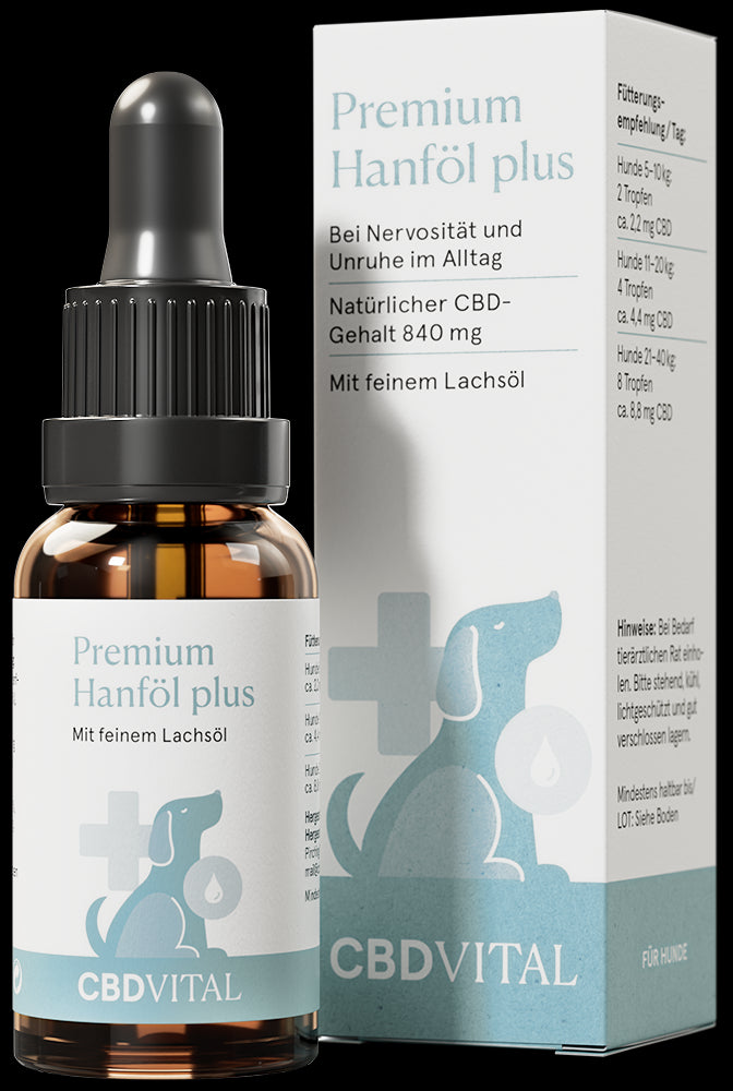 CBD Hanföl für Hunde 20ml, 4,2%