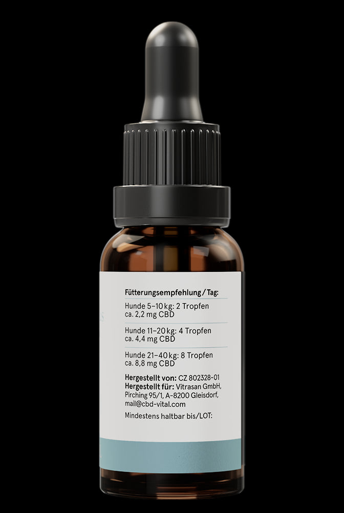 CBD Hanföl für Hunde 20ml, 4,2%
