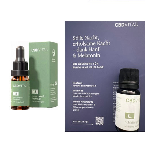 CBD Naturextrakt PREMIUM Öl 18% CBD Vital 10ml / 30ml