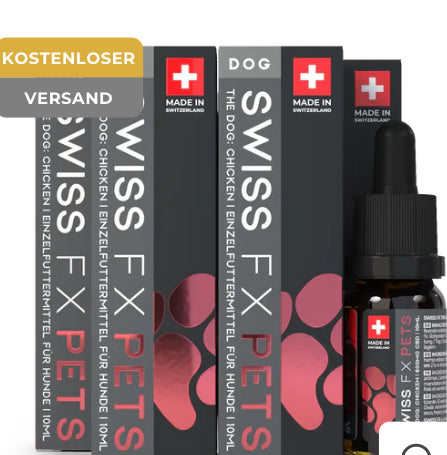 4x Swiss FX Öl für Hund 6% mit Huhn