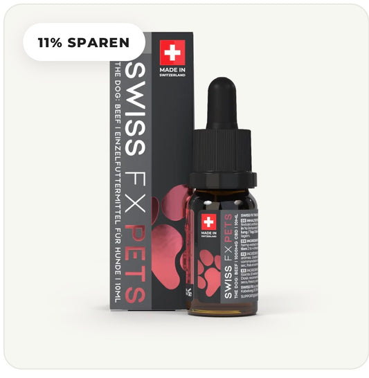 2x Swiss FX Öl Hund 10% Power-Duo Rind + Lachs