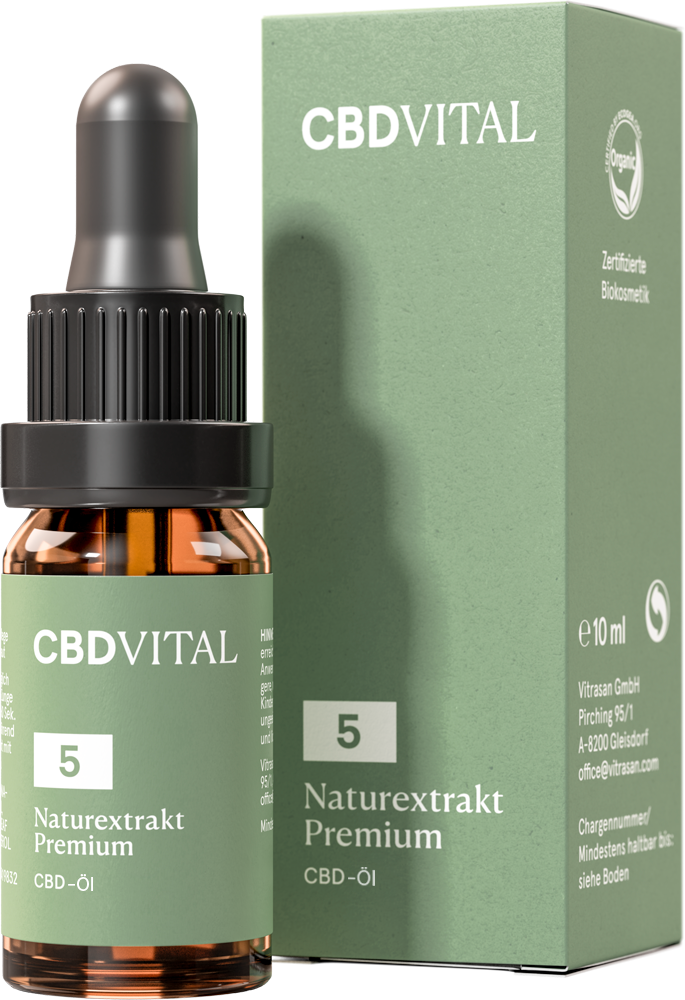 2 x CBD Naturextrakt PREMIUM Öl 5% - CBD Vital