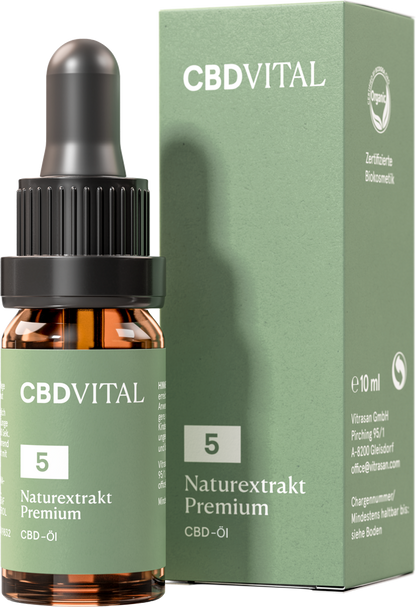 2 x CBD Naturextrakt PREMIUM Öl 5% - CBD Vital