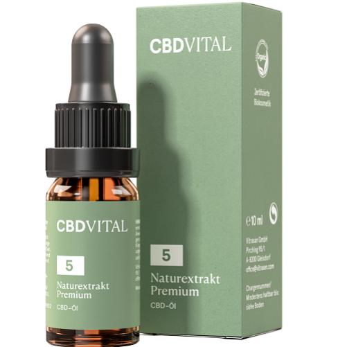 2 x CBD Naturextrakt PREMIUM Öl 5% - CBD Vital