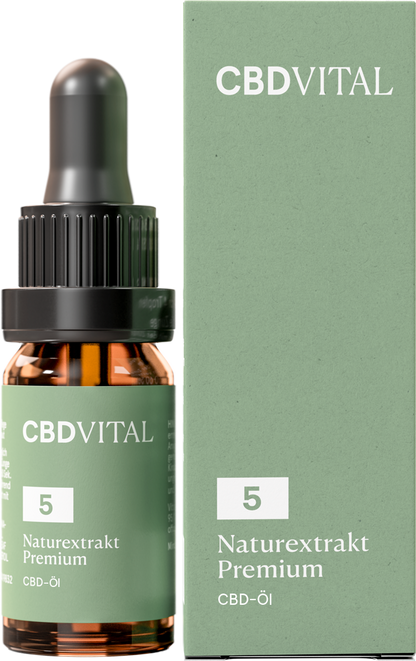 2 x CBD Naturextrakt PREMIUM Öl 5% - CBD Vital