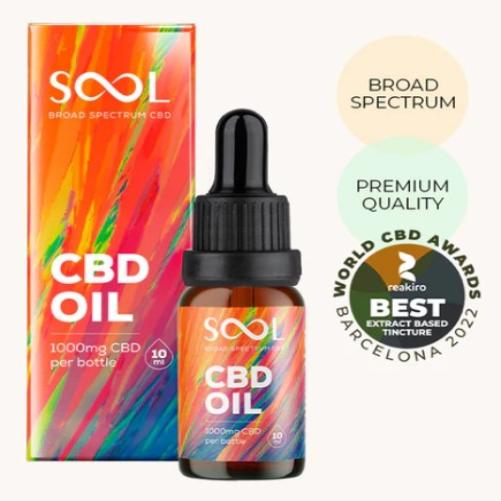 SOOL CBD Öl 1000 mg - Breitspektrum CBD Öl 10%