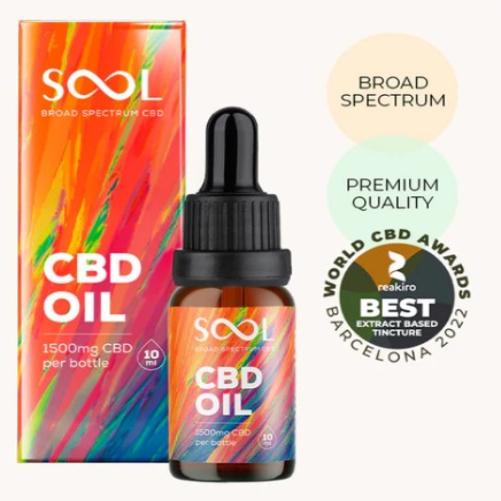 SOOL CBD Öl 1500 mg - Breitspektrum CBD Öl 15% Reakiro