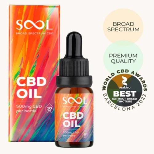 SOOL CBD Öl 500 mg - Breitspektrum CBD Öl 5% Reakiro