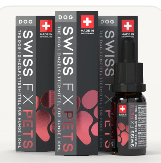 3x Swiss FX Öl Hund 10% Lachs
