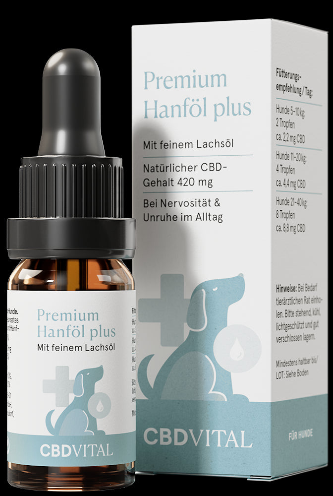 Hanföl für Hunde 10ml, 4,2%