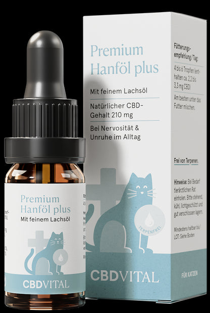 CBD Hanföl für Katzen 10ml, 2,1%