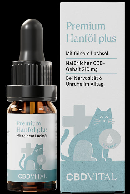 CBD Hanföl für Katzen 10ml, 2,1%