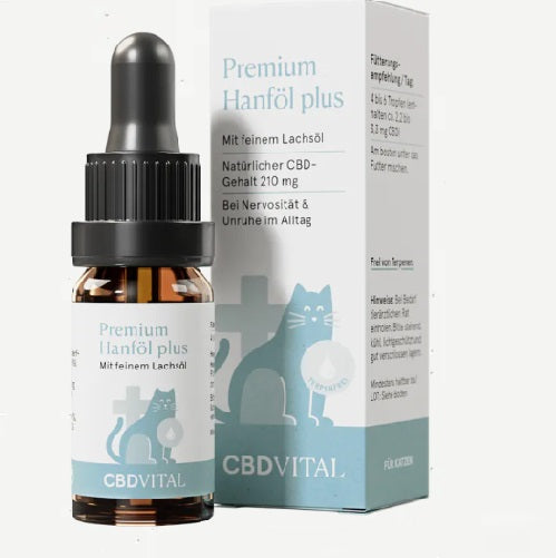 CBD Hanföl für Katzen 10ml, 2,1%